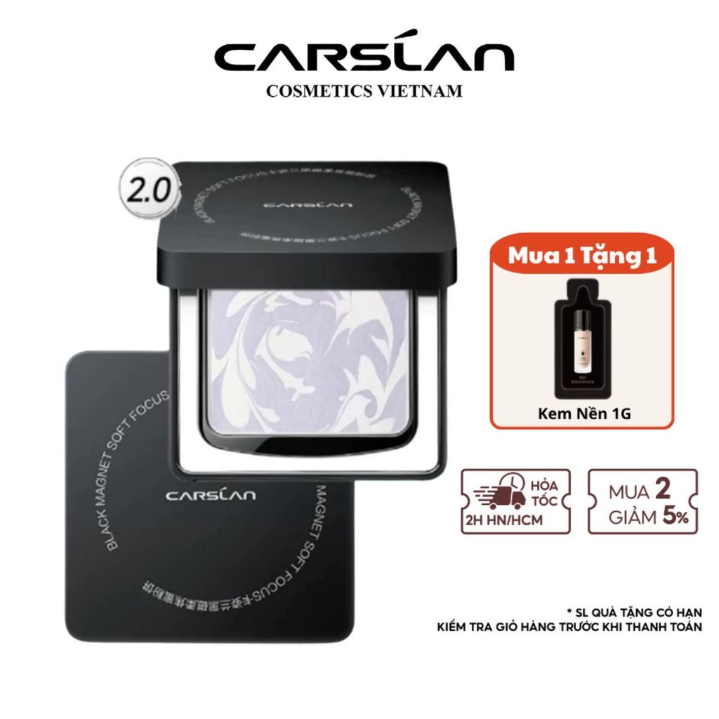 Phấn Phủ Nén kiềm dầu Carslan 24h Phấn Phủ trang điểm Lâu Trôi Kiềm Dầu 8g Carslan Việt Nam