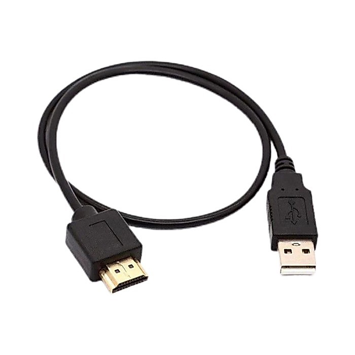 [Người bán] Cáp chuyển đổi USB sang HDMI Chuyển đổi Nam sang Nam USB HDMI 50cmUSB sang HDMI Cáp sạc 