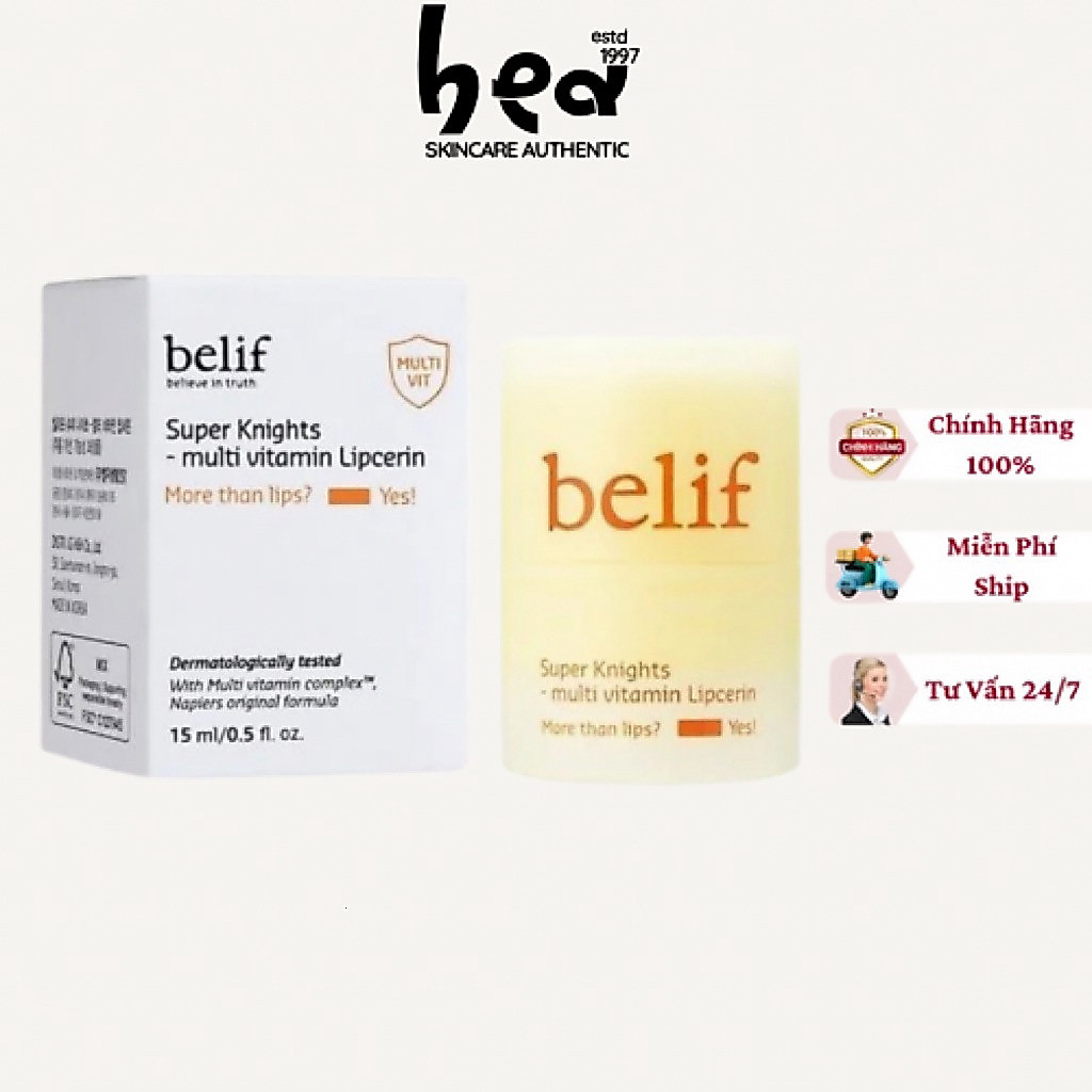 [Chính Hãng] Dưỡng Môi Belif Multi Vitamin Dạng Balm Son Dưỡng Belif Ống Vặn Dưỡng Mềm Môi Căng Mọng