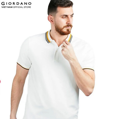 GIORDANO Áo Thun Nam Ngắn Tay Có Cổ Signature Polo 01015256