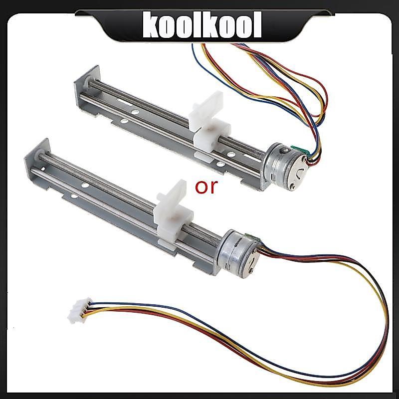 Kool DC 4-9V Drive Stepper Motor Vít có đai ốc Thanh trượt 2 pha 4 dây cho E