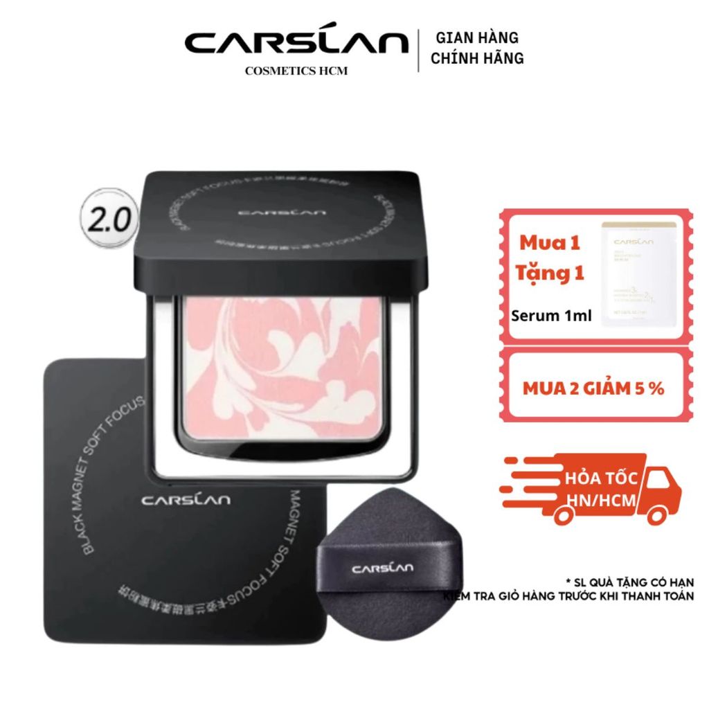 Phấn Nén Trang Điểm Carslan Chính Hãng Kiềm Dầu Lâu Trôi 24 Giờ- Che Phủ Tốt Nhỏ Gọn Tiện Lợi 8g