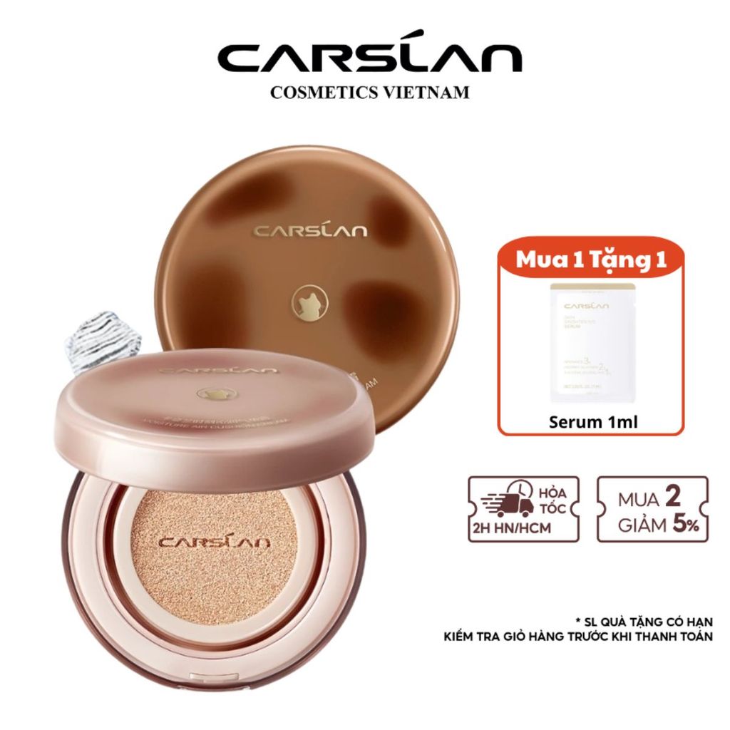Phấn nước Lasting Carslan Cushion lâu dài Kiểm soát dầu Trang điểm mặt 13,5g