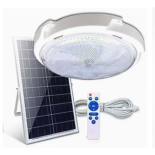 Solar Ceiling Light, Indoor Household Light with Remote Control for Corridors & Balconies,