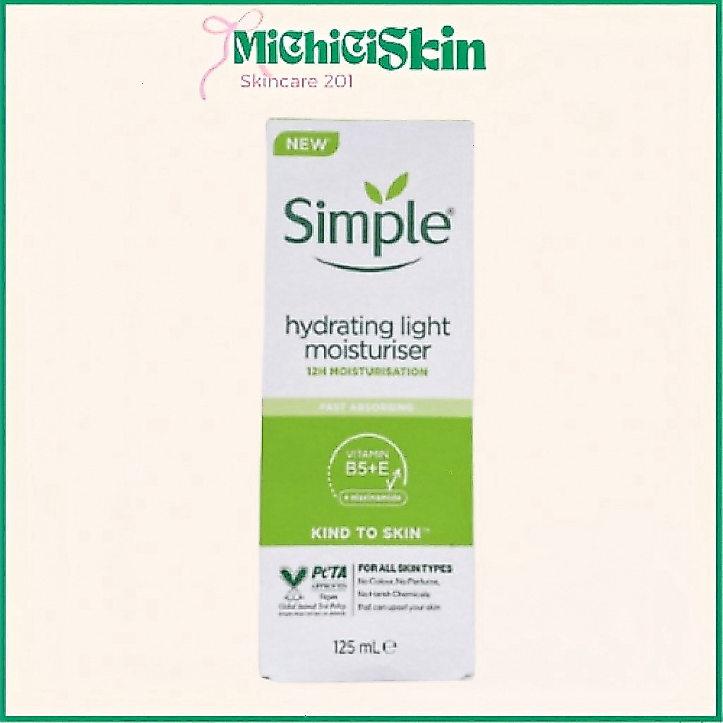 [MICHICI Skin] Kem Dưỡng Ẩm Simple Kind To Skin Hydrating Light Moisturiser 125ml
