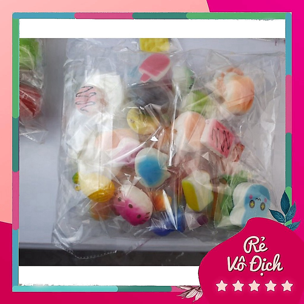 Squishy Mini Hít Nhẹ 30 Em Giá Rẻ Combo Combo chơi Squishy Mini Cao Cấp Cho Bé Mềm Mại
