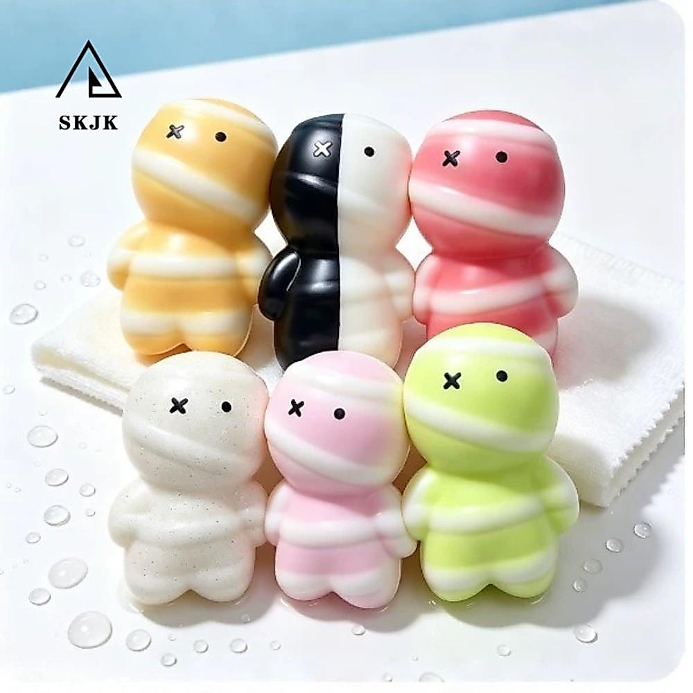 SKJK Mummy Squishy Toy, Moist Pressable Mummy Squeezable Toy, Fidget Toy Funny Cute Soft Mummy Slow 