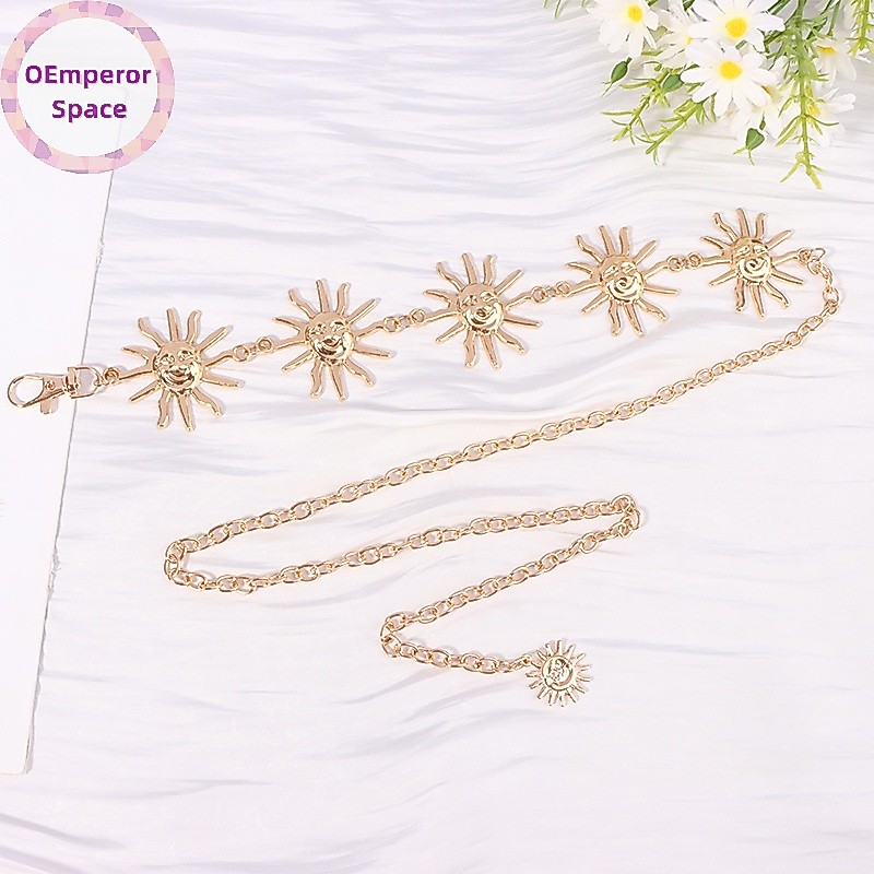 OEmperor Gothic Kim Loại Chống Nắng Dây Dành Cho Nữ Thời Trang Cao Cấp Eo Mặt Trời Dây Chuyền Trang 