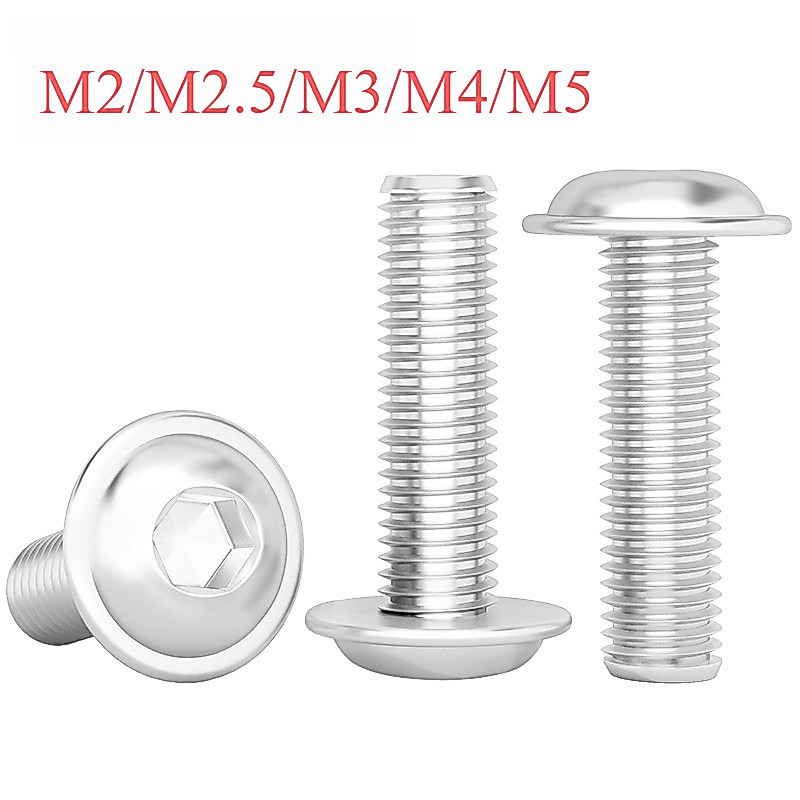 Ốc vít inox,M2 M3 M4 M5 Bulong lục giác chìm đầu Tròn Inox 304  M2 / M2.5 / M3 / M4 / M5 【 YIYI1】