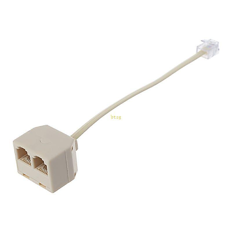 Bộ chia điện thoại btsg RJ11 6P4C 1 Bộ chuyển đổi nam sang 2 cái Bộ tách RJ11 sang RJ11