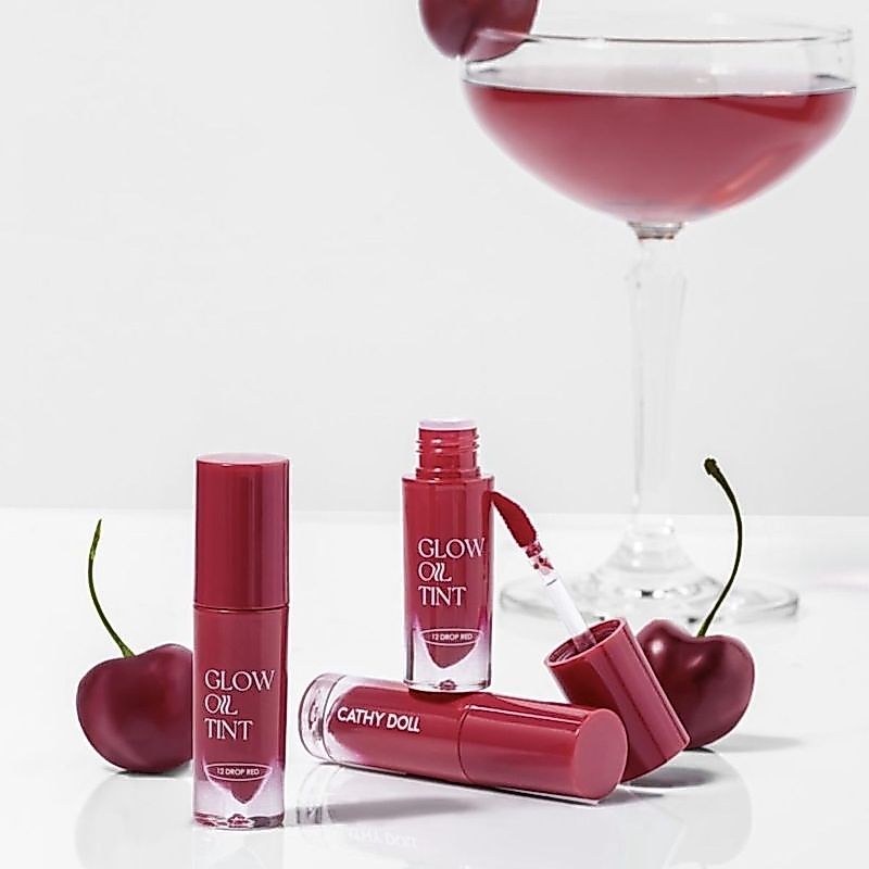 Thái Lan Cathy Doll Cathy Lip Glaze Nhập Khẩu Từ Thái Lan Dưỡng Ẩm Làm Trắng Da Tính Khí Chống Dính 