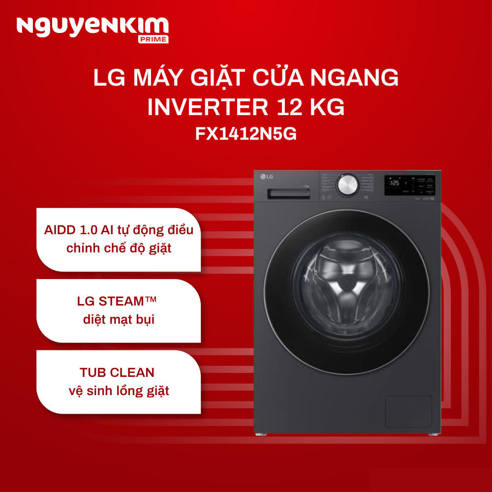 Máy giặt LG Inverter 12kg FX1412N5G