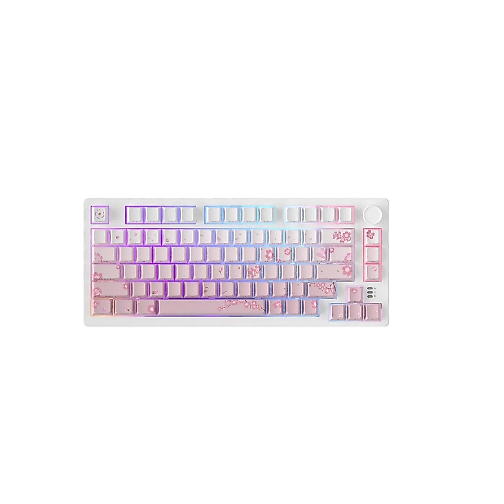 Bàn phím cơ DareU EK75 Pro Triple Mode Sakura Pink - Dream switch