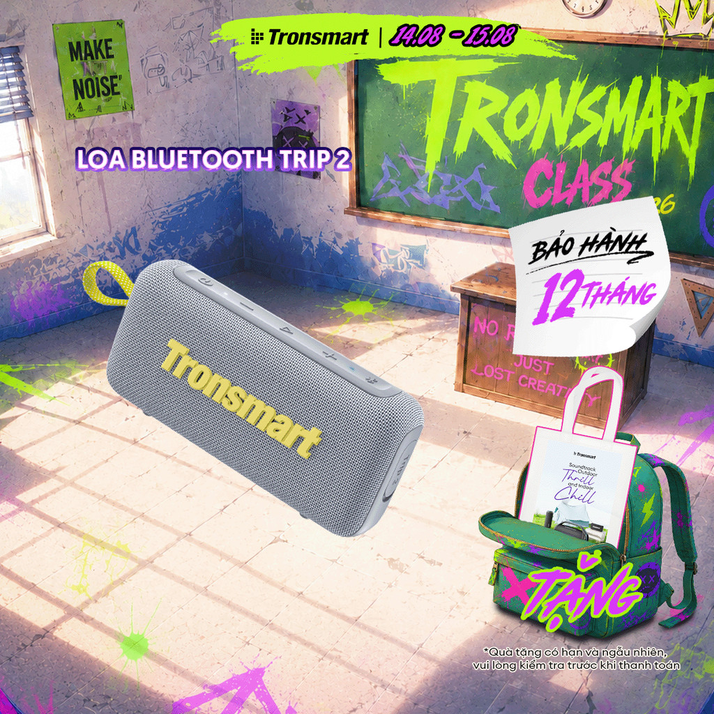 [MỚI] Loa Bluetooth Tronsmart TRIP 2 |  Công Suất 10W | Sử Dụng Đến 20h |  Điều Chỉnh EQ | Bảo Hành 