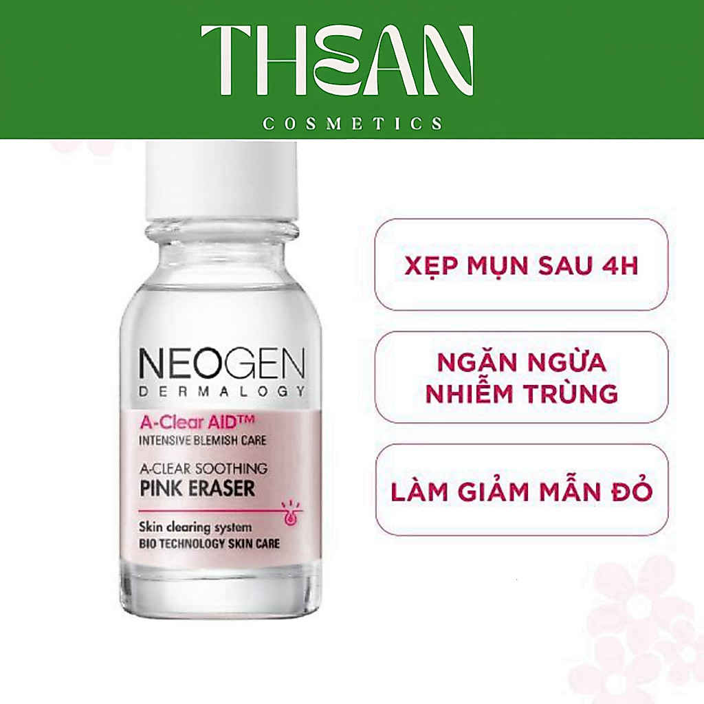 [Chính Hãng] Neogen Chấm mụn A-Clear Aid Soothing Pink Eraser 15ml