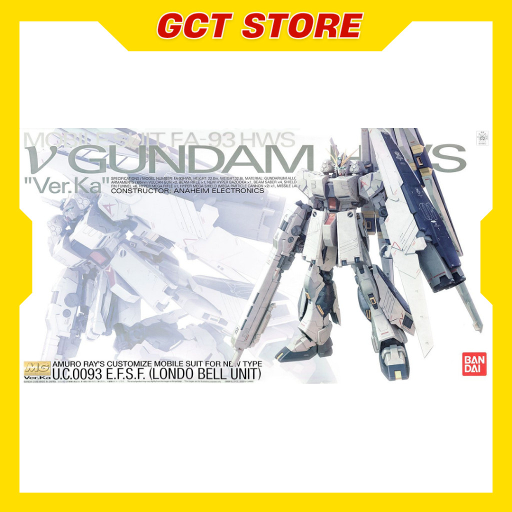 [CÓ SẴN] Mô Hình Lắp Ráp MG Nu Gundam HWS
