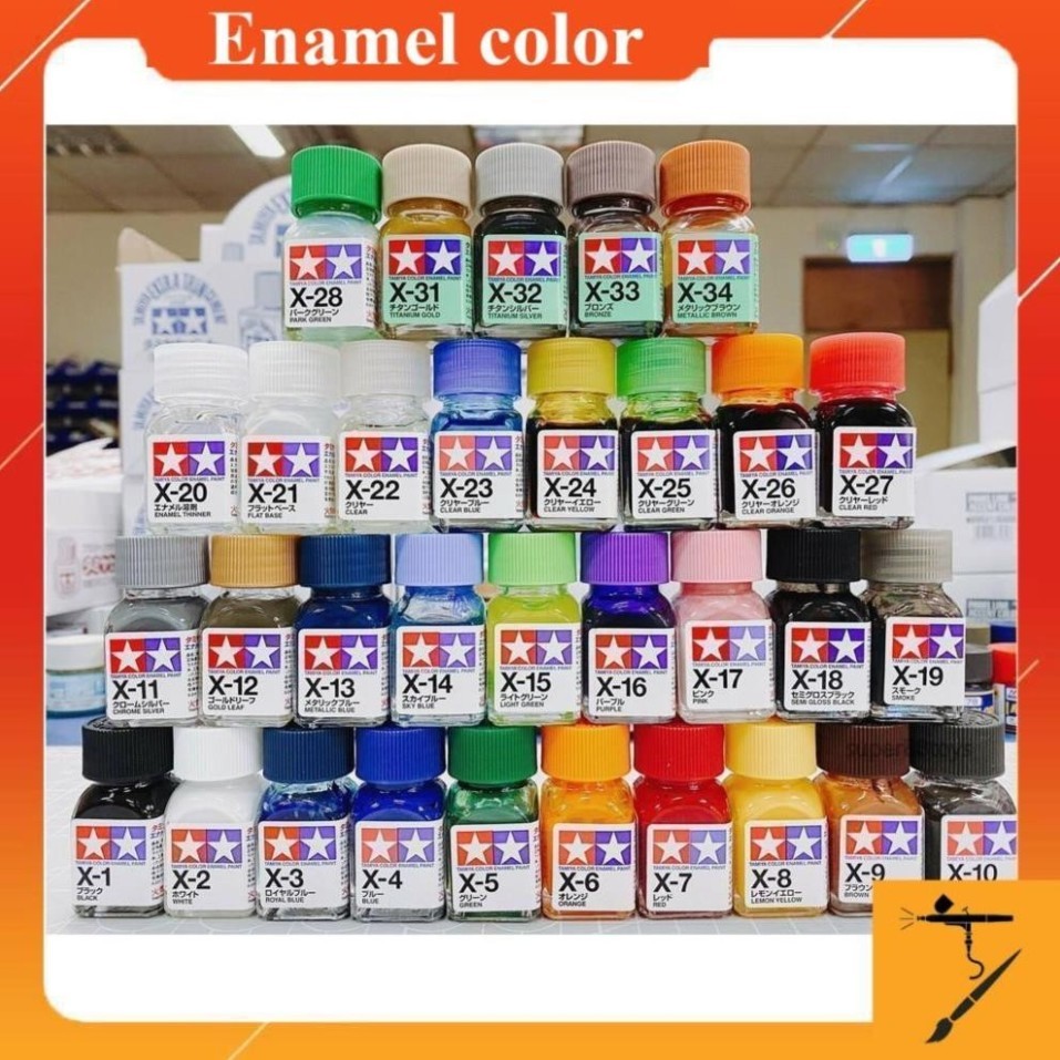 Sơn Mô Hình Tamiya Enamel Paint X Series Nhiều Màu Cho Gundam Figure Gunpla