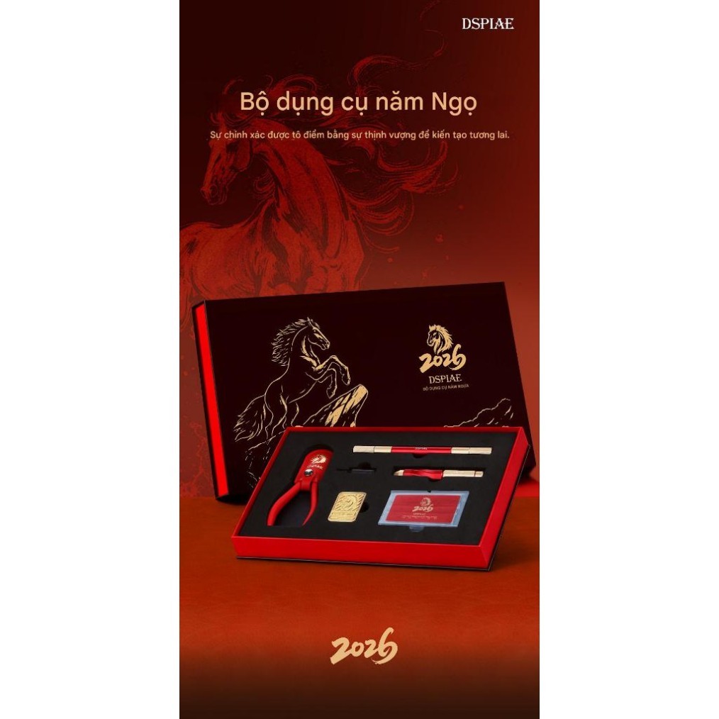 Bộ Dụng Cụ DSPIAE Year Of The Horse 2026 Limited Edition – Set Tool Cao Cấp Sưu Tầm Gundam Model Kit