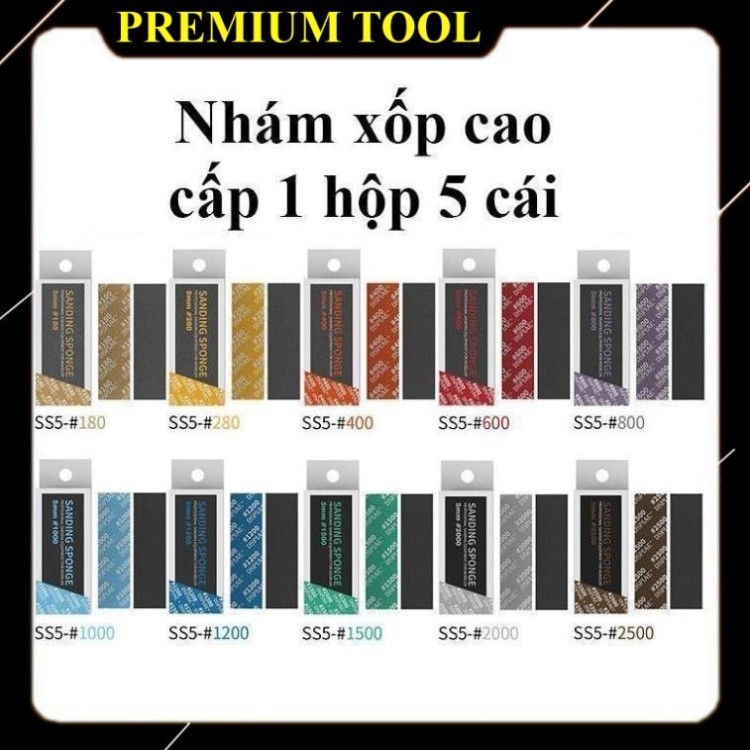 Giấy nhám xốp DSPIAE SS5 series (1 hộp 5 cái )  - NHÀ PHÂN PHỐI CHÍNH HÃNG.
