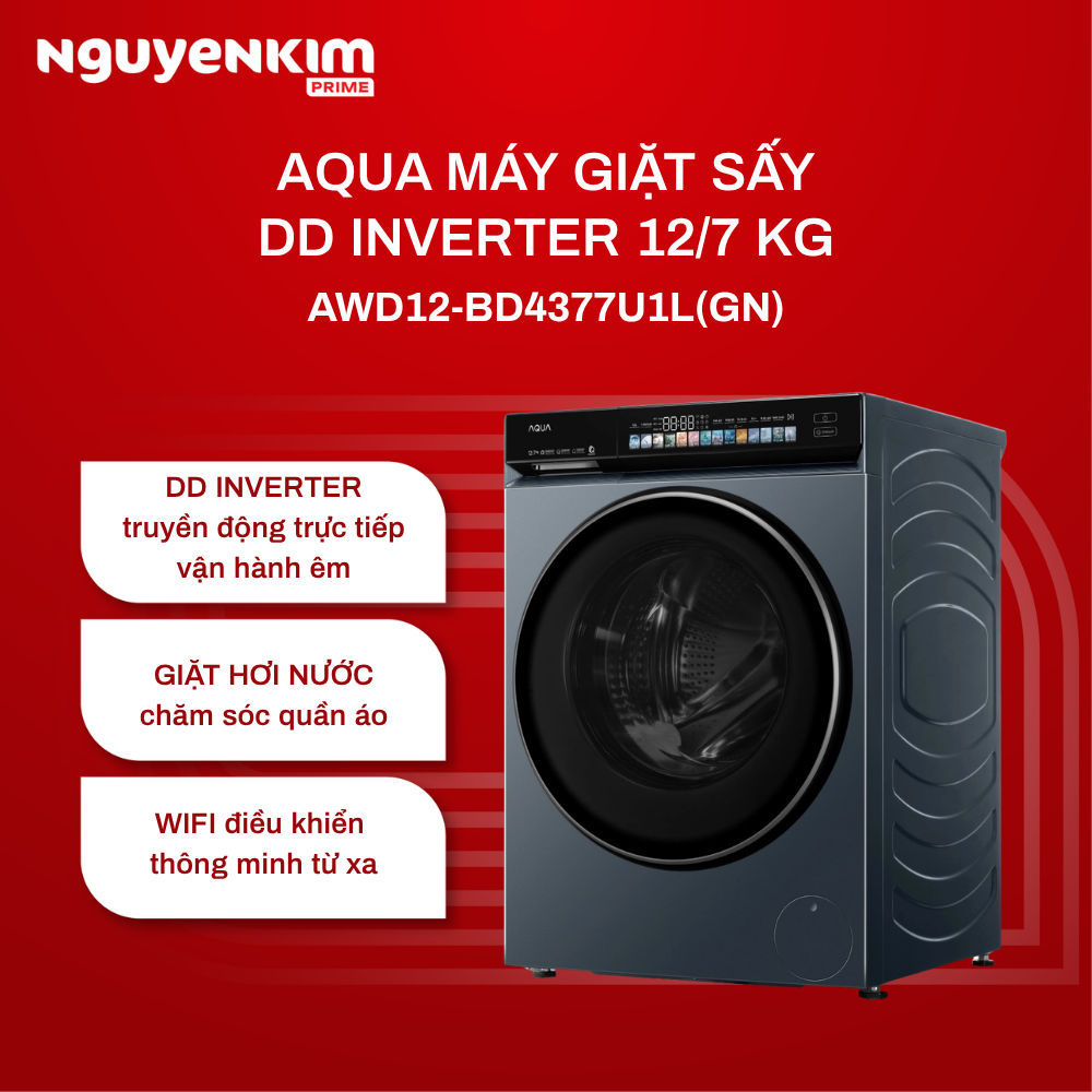 Máy giặt Aqua Inverter 12kg AWD12-BD4377U1L(GN)