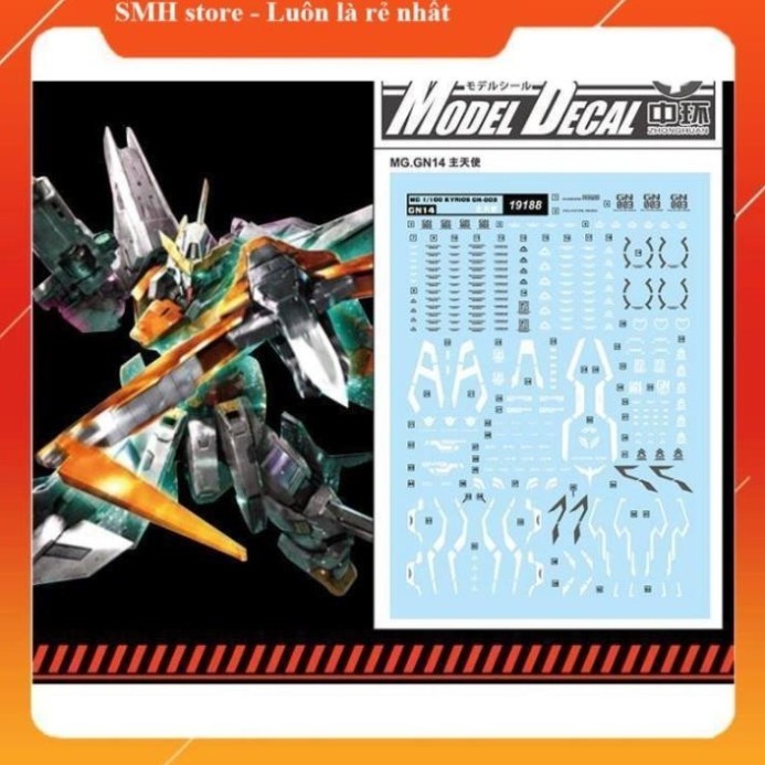 Decal nước cho mô hình MG 1/100 mg kyrios - 19188
