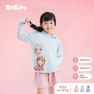   Áo khoác chống nắng có mũ Elsa Disney bé gái Rabity 524.002