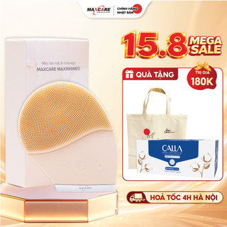 Máy Rửa Mặt Maxcare Max999 NEO Sóng Âm Sonic – Làm Sạch Da Mặt, Massage Thư Giãn, Chống Nước IPX7