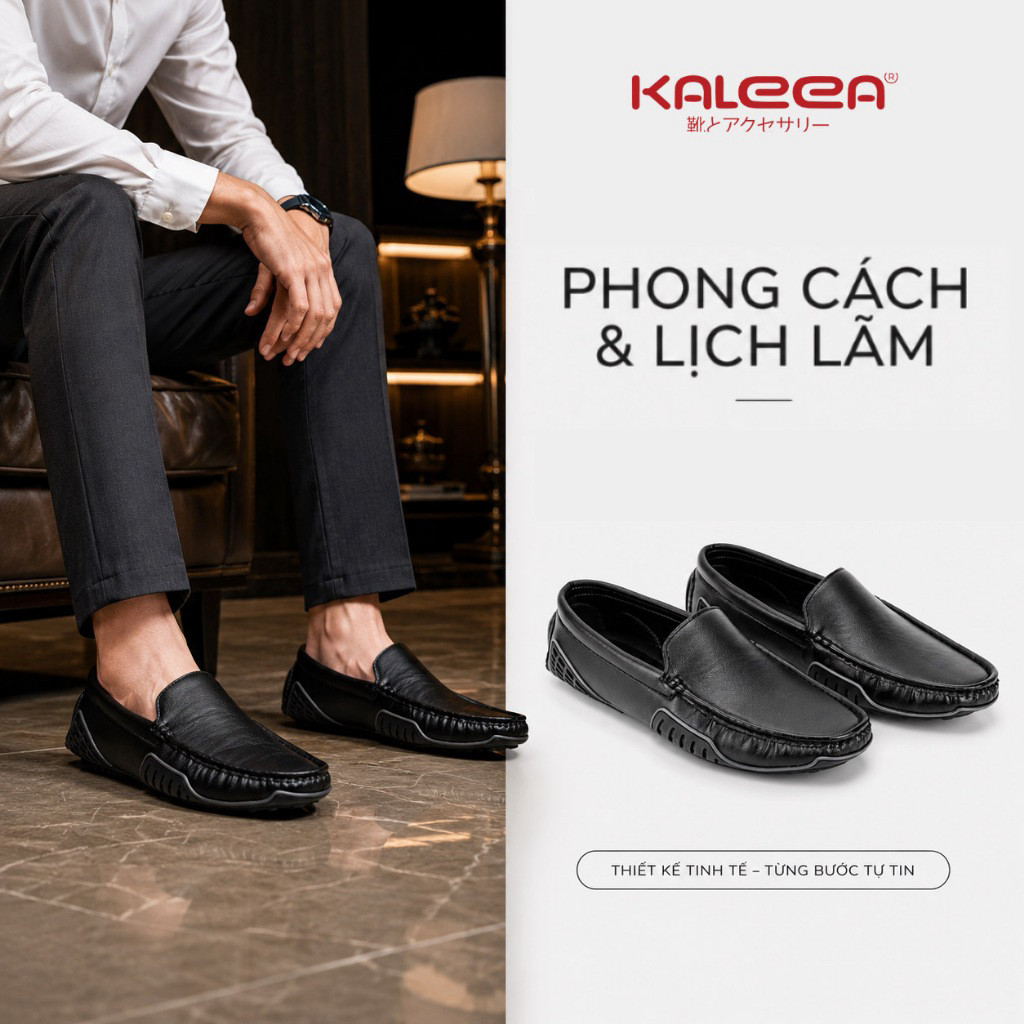 Kaleea IS97 – Giày Da Nam Tăng Cao 2,5cm Phong Cách Lịch Lãm Êm Chân
