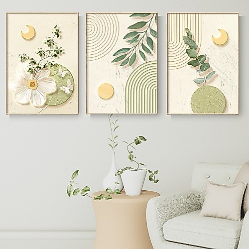 Tranh Treo Tường Phong Cách Retro Decor Nhà - Bộ Tranh Màu Pastel Trang Trí Phòng Khách, Phòng Ngủ, 