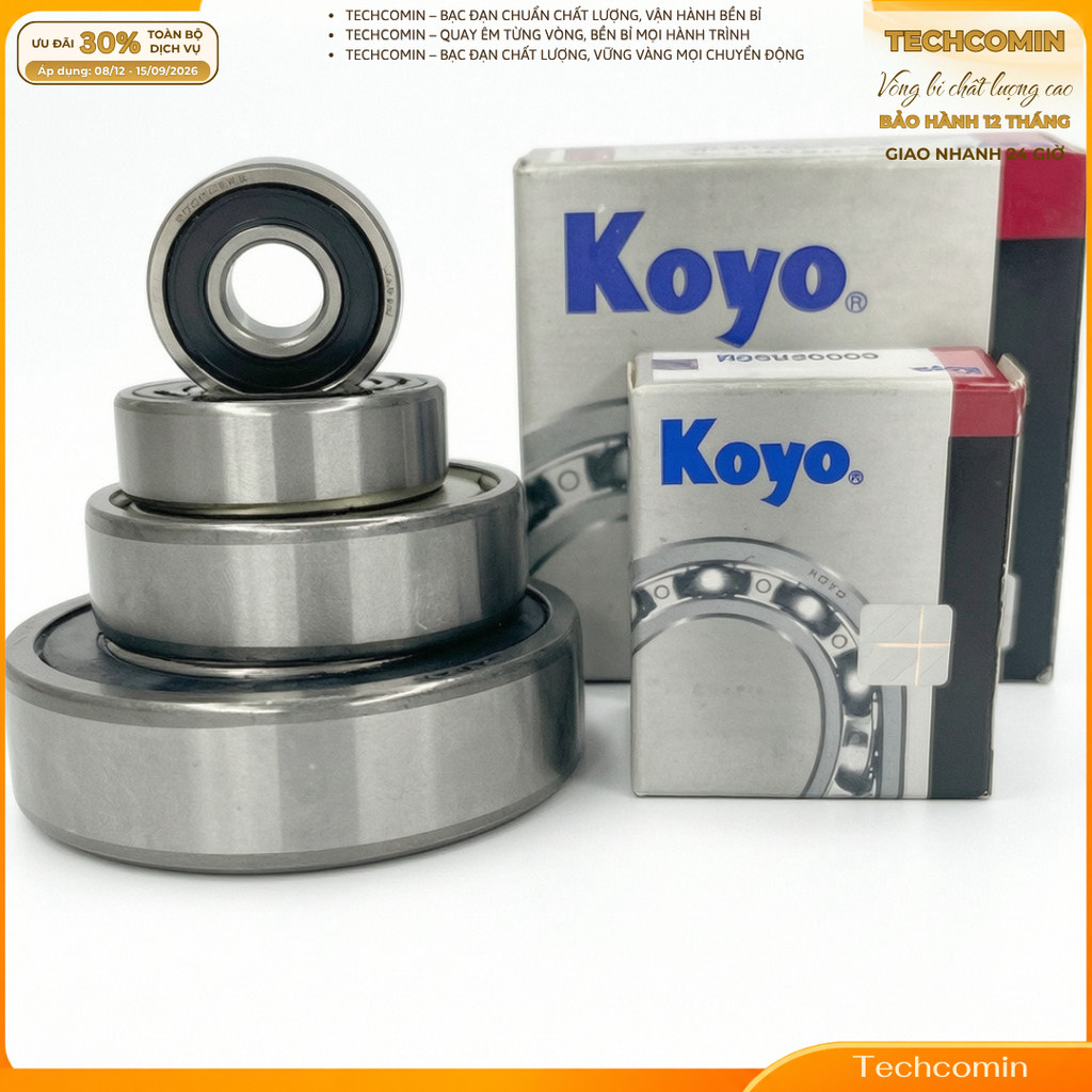 Vòng bi bạc đạn loại tốt 6300, 6301, 6302, 6303, 6304, 6305 NSX KOYO - xịn Nhật Bản