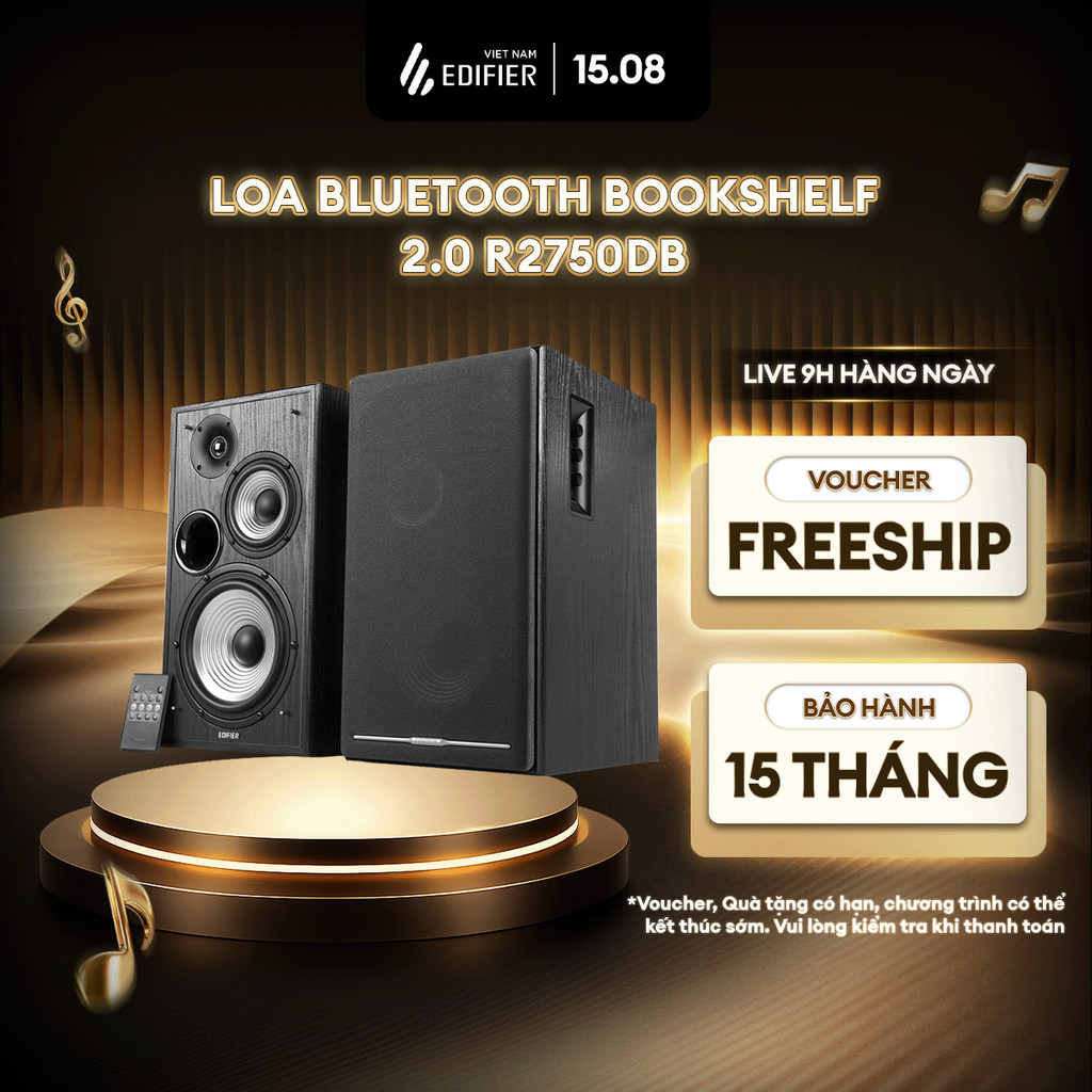 Loa Bluetooth Đa Phương Tiện EDIFIER R2750DB | Công Suất 136W | Hệ thống 3 Dải Âm | Bluetooth | Bảo 