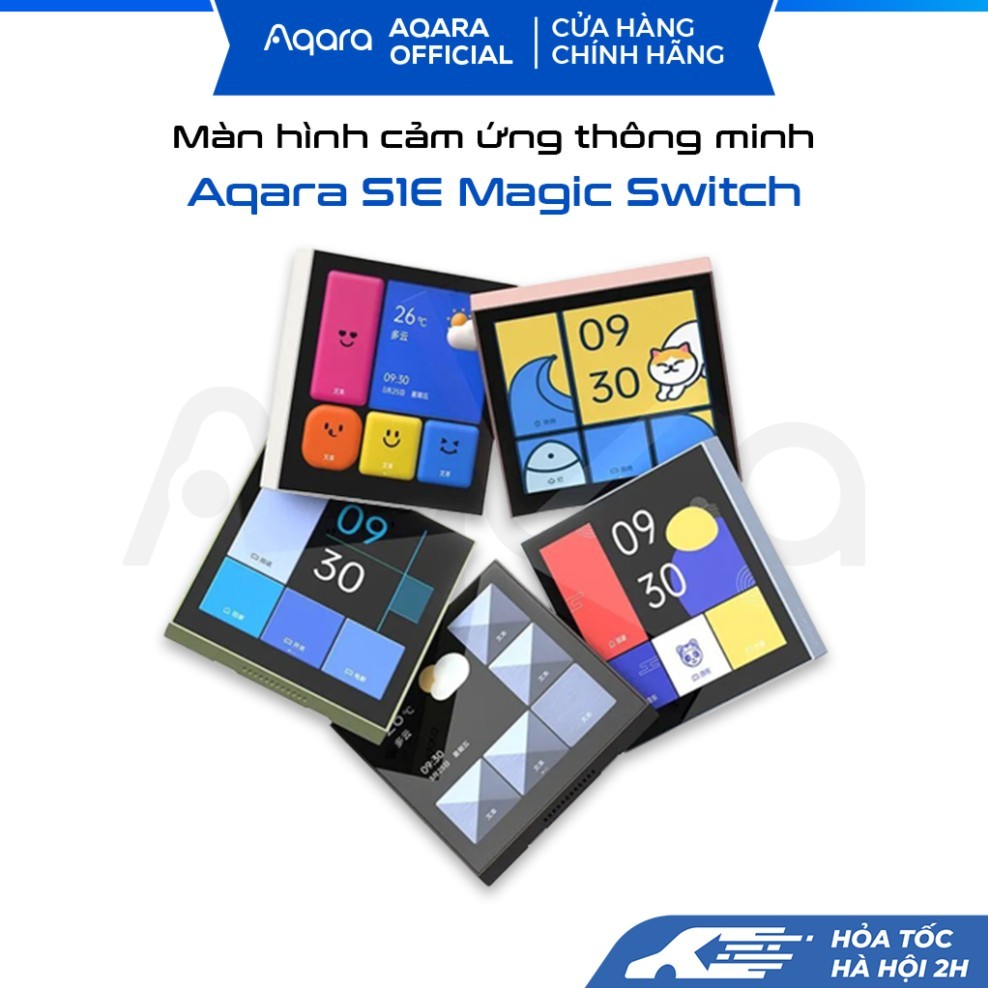 Màn hình cảm ứng Aqara S1E Smart Magic Switch, bản quốc tế, kết nối Wifi 2.4Ghz, tương thích Homekit