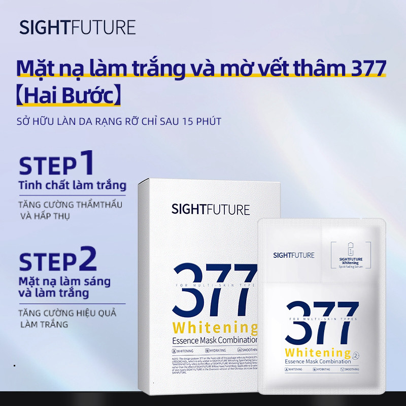 Mặt Nạ Trắng Da Sightfuture 377 Whitening & Brightening Essence (Hộp 7 Miếng)