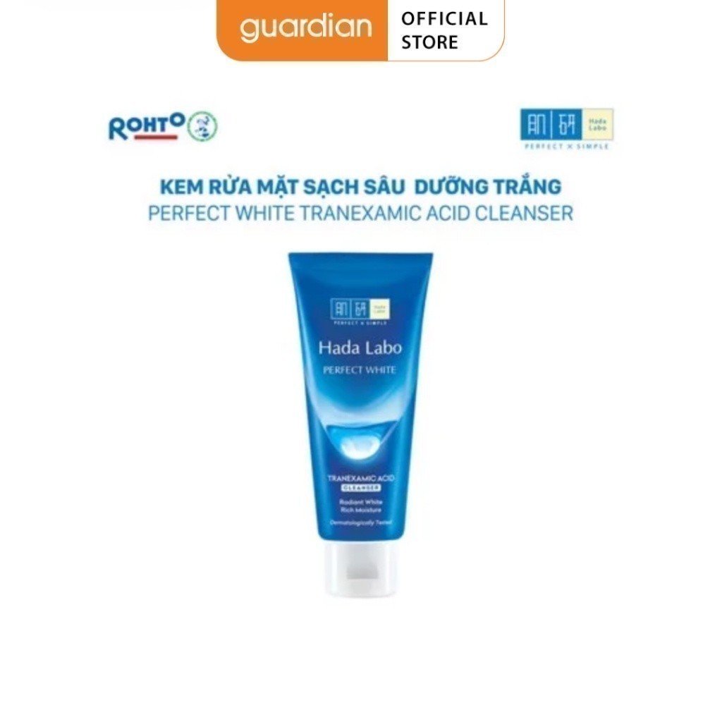 Kem Rửa Mặt Giúp Dưỡng Sáng Perfect White Cleanser Hada Labo 80Gr