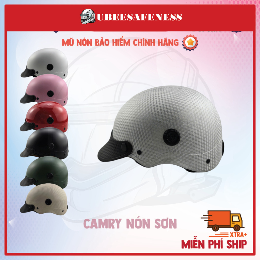 Mũ nón bảo hiểm nửa đầu Nón Sơn NonCamry Camry Chính Hãng cho cả Nam và Nữ.