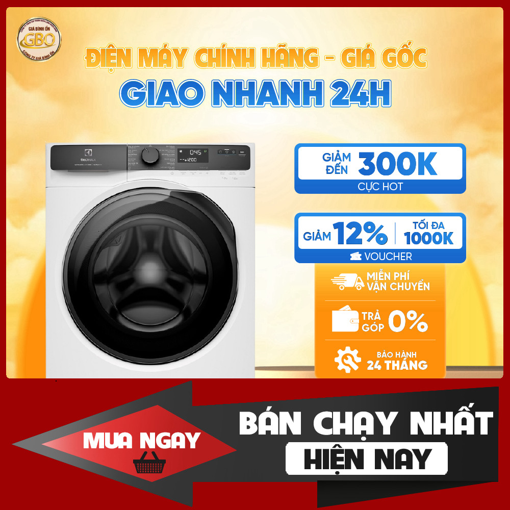 Máy Giặt Electrolux UltimateCare 500 Inverter 10kg Giặt Trọng Tải Sạch Sẹo