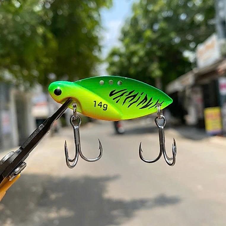 Cá sắt CICADA lưỡi UA cứng 4x câu lure cá lóc cá chẽm