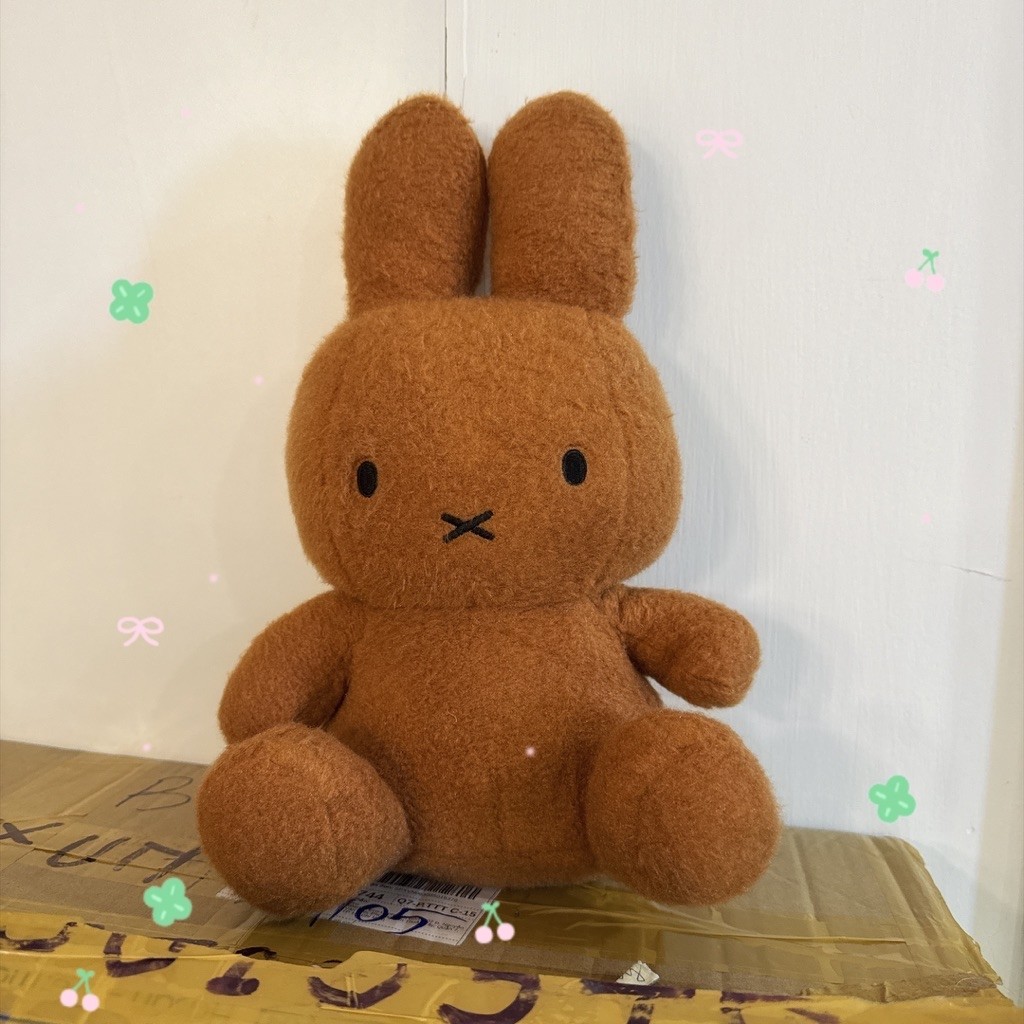 Gấu bông Miffy Official Plush Doll : Creamy Miffy Brown 10" Rabbit chính hãng