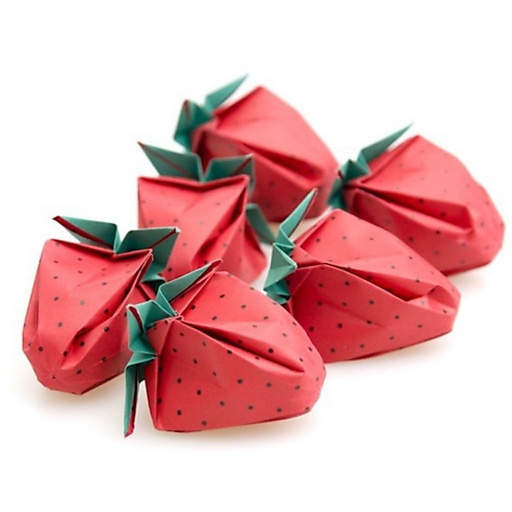 Dâu đã sẵn sàng | Dâu Origami | Origami | Giấy Origami
