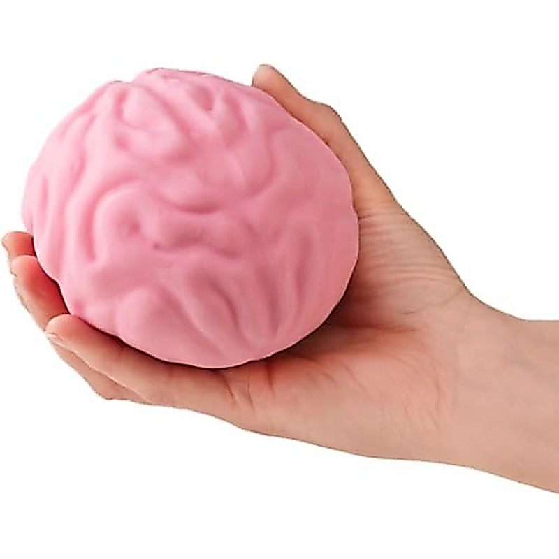 Quà tặng Boxer Não căng thẳng khổng lồ, Đồ chơi căng thẳng Squishy | Bộ não 5.1 inch, xốp tăng chậm,