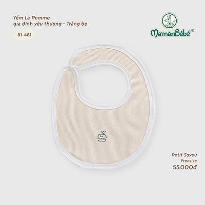 Yếm La Pomme gia đình yêu thương - Sợi Petit Soyeu thoáng mát - Bé trai/gái - Freesize