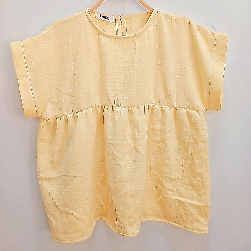 áo lẻ babydoll xô muslin màu trơn(thêm màu mới)