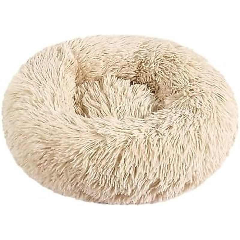 Otoez Kitten Puppy Bed Extra Small XS Round Dog Cat Bed Chống lo âu Giường bánh rán làm dịu thú cưng