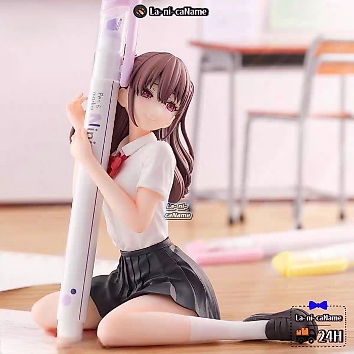 Bút và khối Rubik anime ngoại vi làm bằng tay mô hình, hai chiều cô gái xinh đẹp Anime làm bằng tay