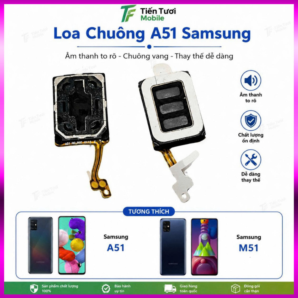 Loa chuông (loa ngoài) samsung a51, m51,dùng chung ,Congtue 000