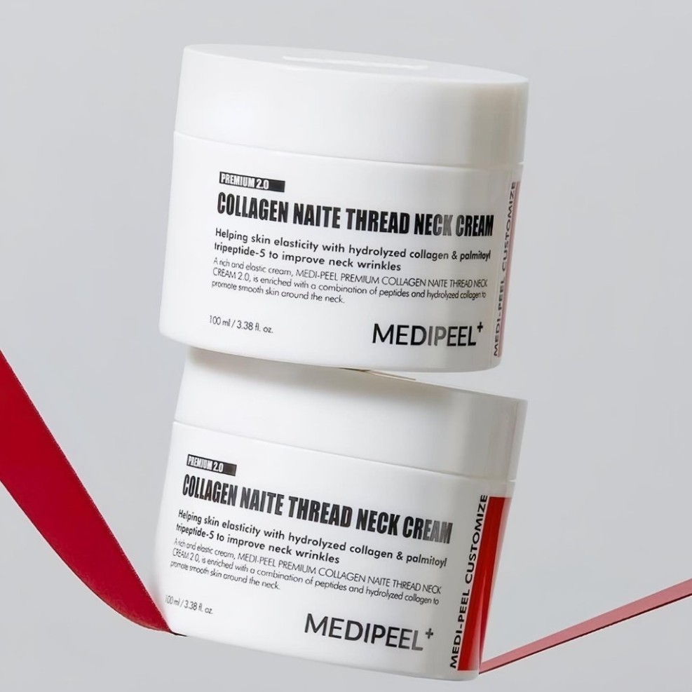 Kem Dưỡng Chống Lão Hóa Chuyên Sâu Cho Vùng Da Cổ MediPeel Naite Thread Neck Cream 100ml