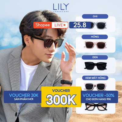Kính đi biển thời trang nam nữ LILYEYEWEAR mắt chống tia UV400 bảo vệ  mắt màu sắc và kiểu dáng thời trang MATY
