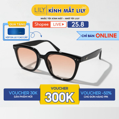 Kính mát nam nữ LILYEYEWEAR thời trang hè mắt chống tia UV400 bảo vệ mắt thiết kế phong cách 2352