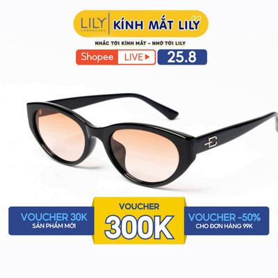 Kính mát nữ LILYEYEWEAR chất liệu nhựa cứng cáp chống UV400 bảo vệ mắt P647
