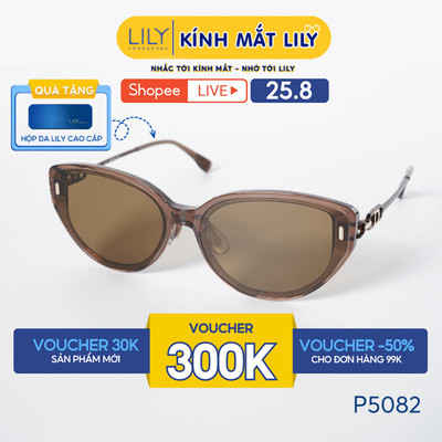 Kính mát thời trang nam nữ LILYEYEWEAR chất kiệu nhựa cao cấp phân cực chống UV400 bảo vệ mắt kiểu dáng hiện đại P5082